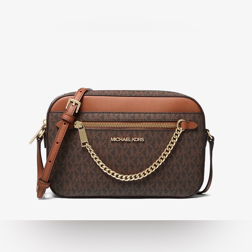Michael Kors Jet Set Large Logo Crossbody Bag